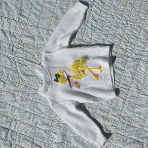 Bonwit Teller Nannekins by Nannette Vintage Kids Stork Sweater 12M